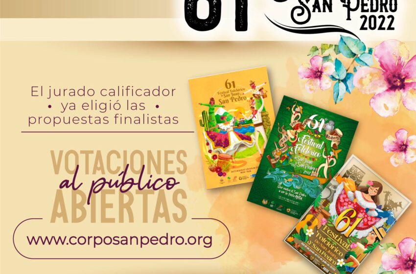  ¡A votar! Estas son las propuestas para el afiche del Festival Folclórico de San Juan y San Pedro 2022